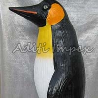 Handicraft Leather Penguin Sculpture