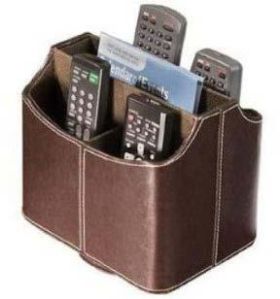 leather remote control holders