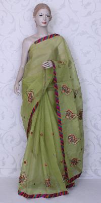 silk art cotton embroidered sarees