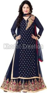 Heenari Blue  Plazoo Salwar Suit