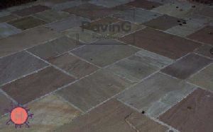 Autumn Brown Sandstone Paving