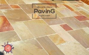 Camel Dust Sandstone Paving Patio