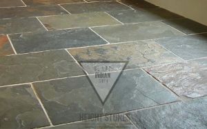 GREEN SLATE TILES SLABS