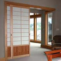 Wooden sliding doors