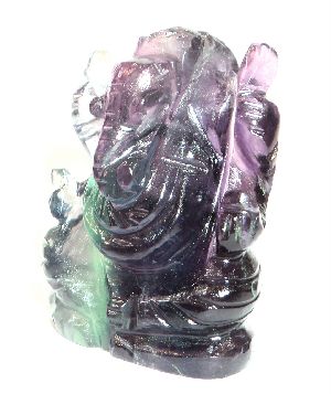 Fluorite Gemstone Ganesh idols