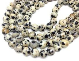 Natural Dalmition Jasper Semi-Precious Stone Beads