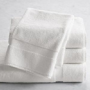 white cotton hand towels