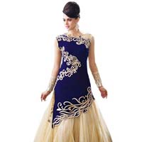 Blue Colour Designer Gown