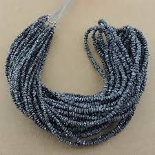 Black Uncut Diamond Beads