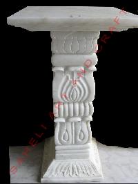 White Marble Pillar