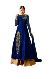 Exclusive Designer Blue Tapeta Silk Un-Stitched Dress material MFD-37