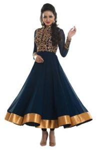 Partywear Unstitched Dress Material With Embroidered Work MFD-15