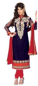 Partywear Unstitched Dress Material With Embroidered Work MFD-14