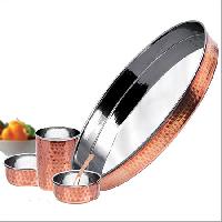 Copper Dinner Set, Feature : Eco-Friendly, Stocked unbreakable at Best  Price in Moradabad