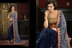 Designer Embroidery Work Sarees