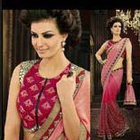 georgette embroidered sarees