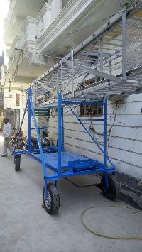 Aluminium Tiltable Tower Ladder Large Wheel