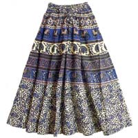 Ladies Printed Long Skirt