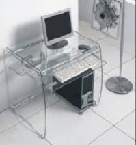 glass computer desk