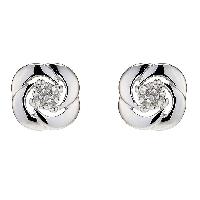 White Gold Diamond Earring