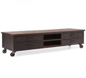 Industrial TV Stand With Drawers