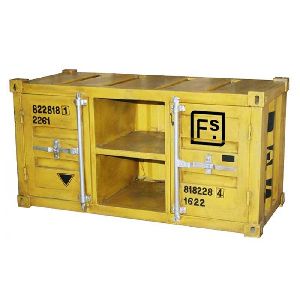 Iron Container Style Cabinet