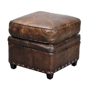 Leather Ottoman