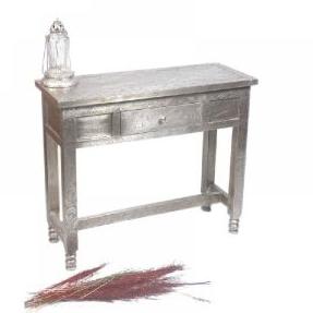 Metal Fitted 1 Door Console Table