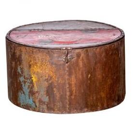 Round Rustic Box with lid