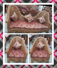 Wooden Carved Cushion Sofa