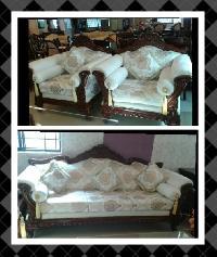 Wooden Carved Cushion Sofa