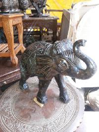 Wooden Carved Elephant Handicraft