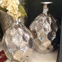designer aluminium flower vases