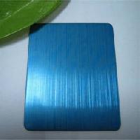 Blue Hairline Stainless Steel 304 Sheet