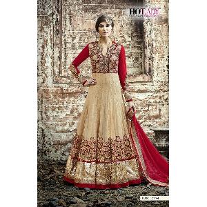 Unstitched Anarkali Suit