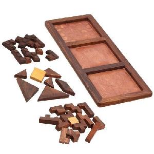 3 in 1 Large Wooden Puzzle Game