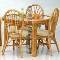 Bamboo Dining Table Set