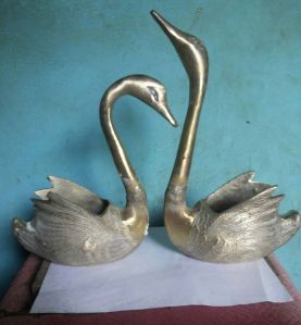 Brass Birds Statue