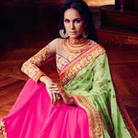 Georgette Fancy Designer Lehanga Saree