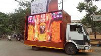 Led video van , mobile van, hydraulic led video van provider on rental