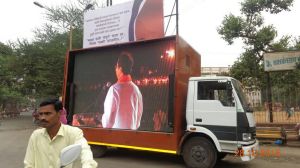 Low cost LED video van for election campaigning in all over india