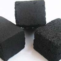 Cube charcoal briquettes