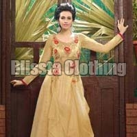 Beige Anarkali Gown