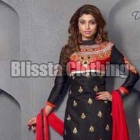 Black Glaze Embroidered Suit