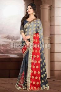 Embroidered Embellished Half Saree