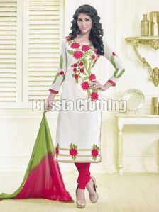 Flower Embroidered Salwar Suit