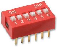 Right angle dip switch