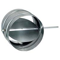 Round Single Blade Aluminum Damper