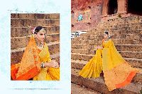 Yellow Varanasi Weaves Sarees