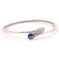 Silver Blue Stone Kada